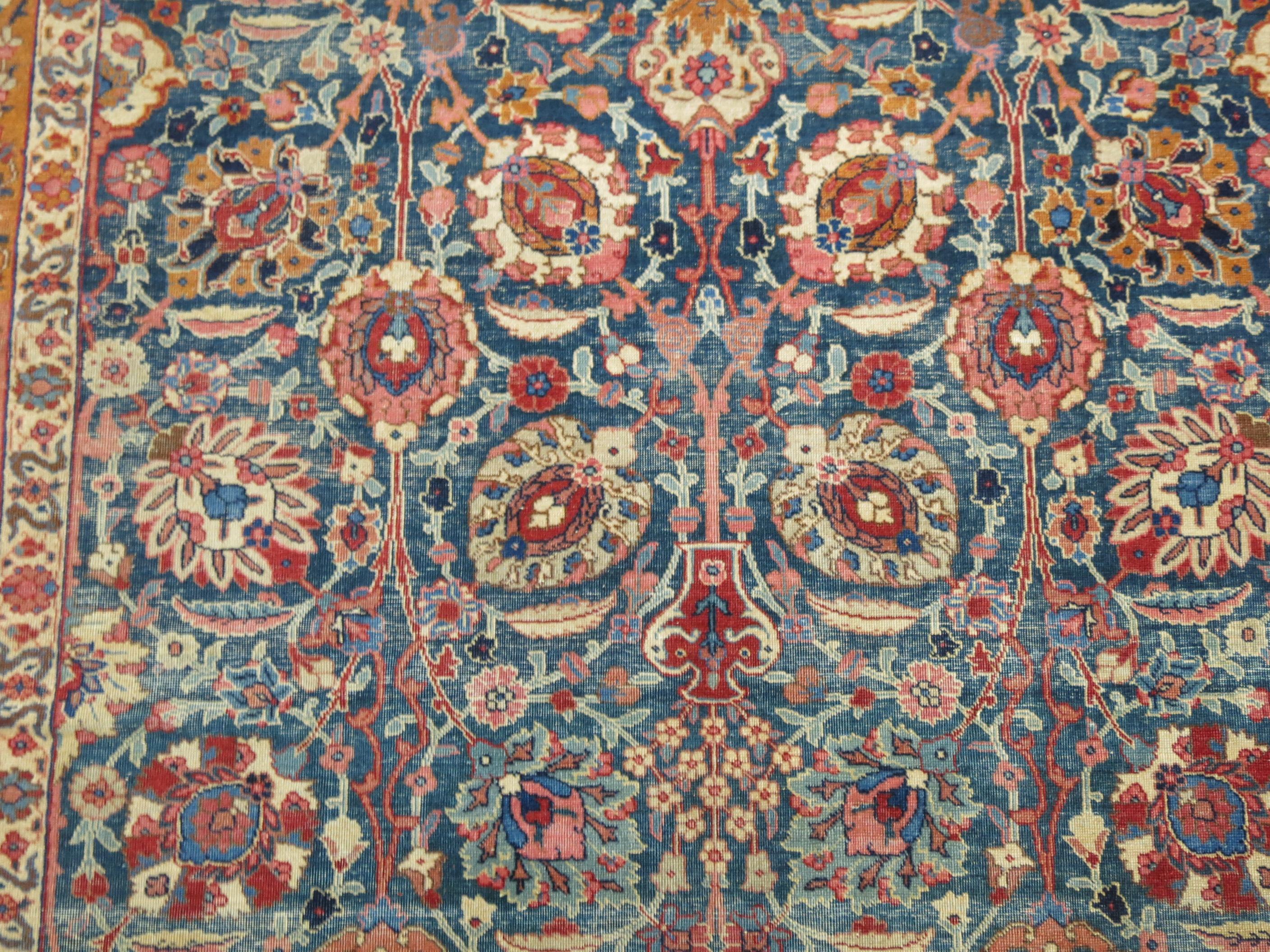 pink traditional rug