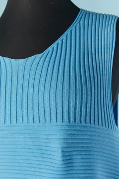 Blue pointy dress ISSEY MIYAKE