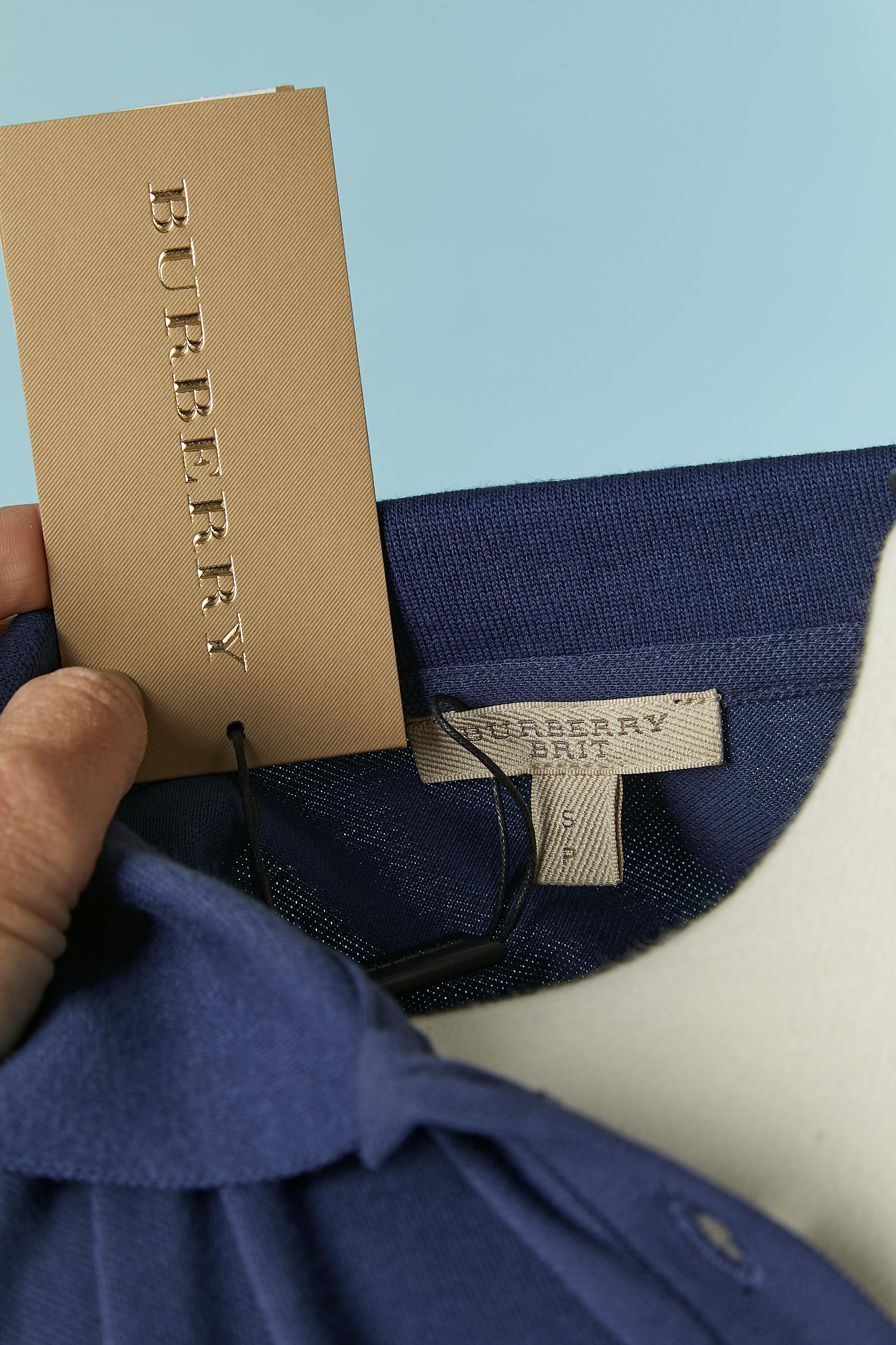 Blaues Polohemd BURBERRY BRIT neu mit Etikett im Angebot 1