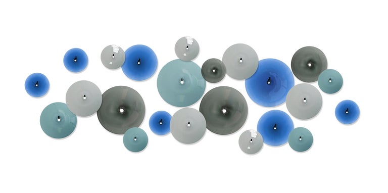 Blue Pool Wall Sculptured Composition by SkLO For Sale at 1stDibs