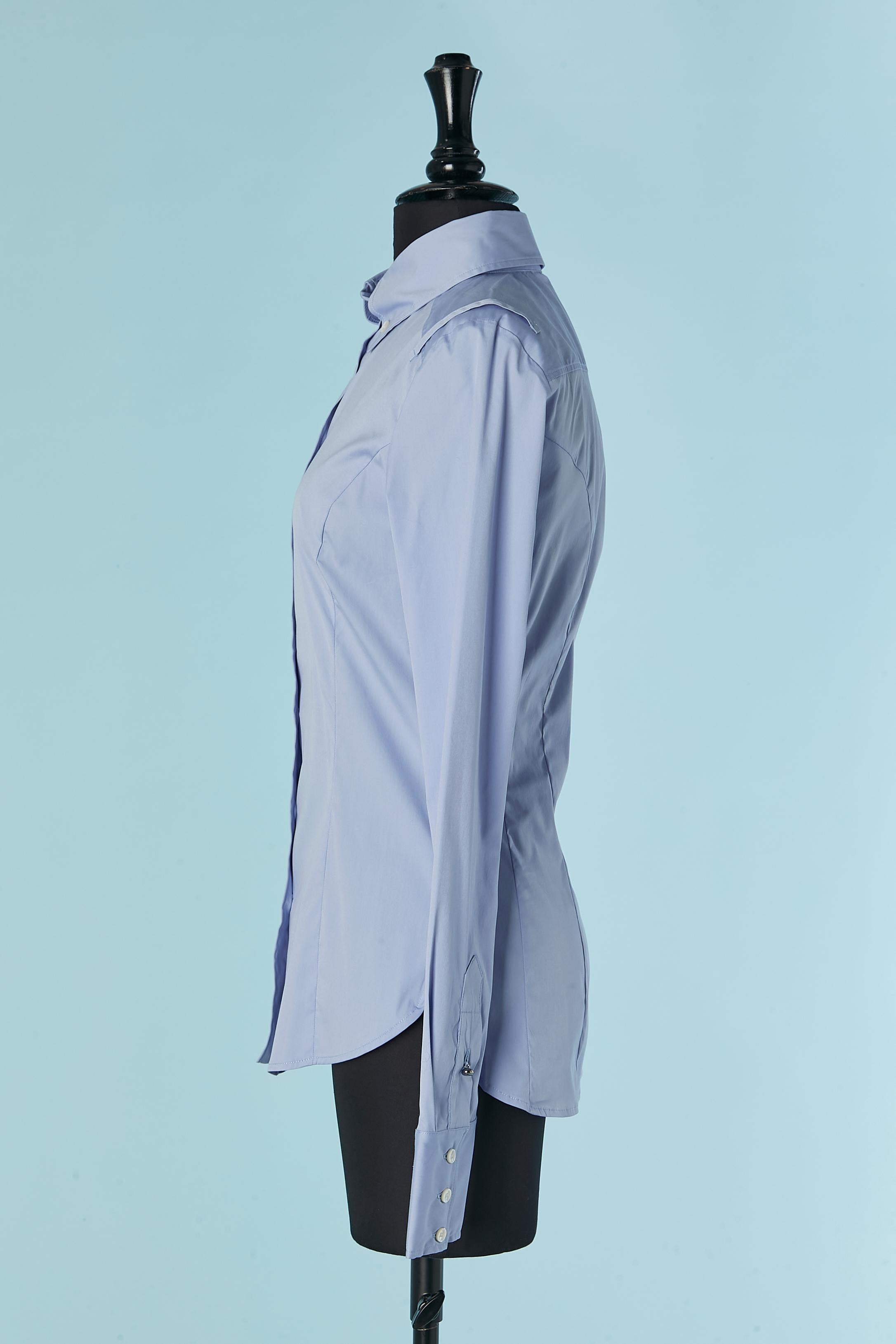 Chemise popeline bleue BUI de BARBARA BUI Neuve avec étiquette Pour femmes en vente