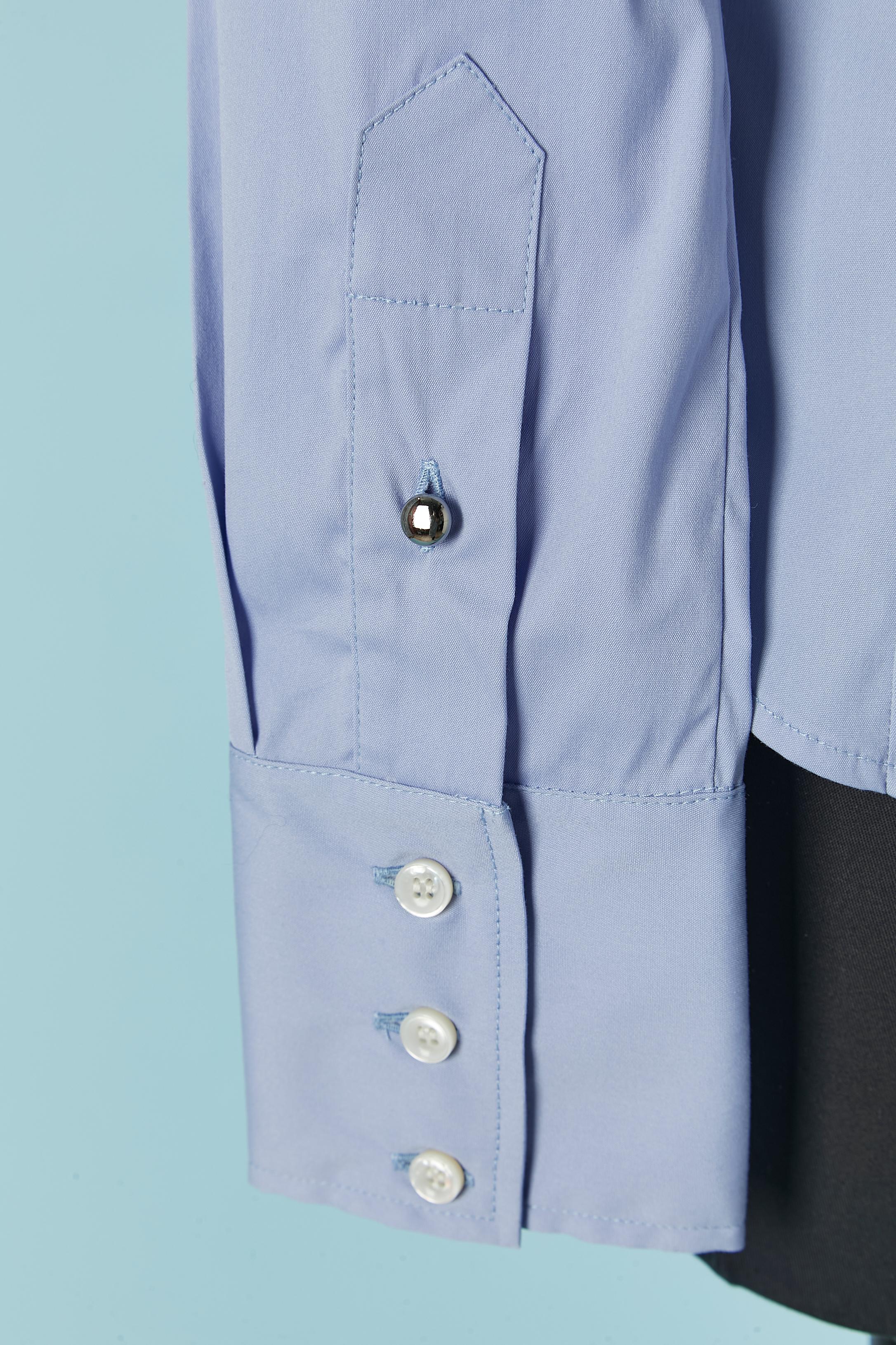 Chemise popeline bleue BUI de BARBARA BUI Neuve avec étiquette en vente 1