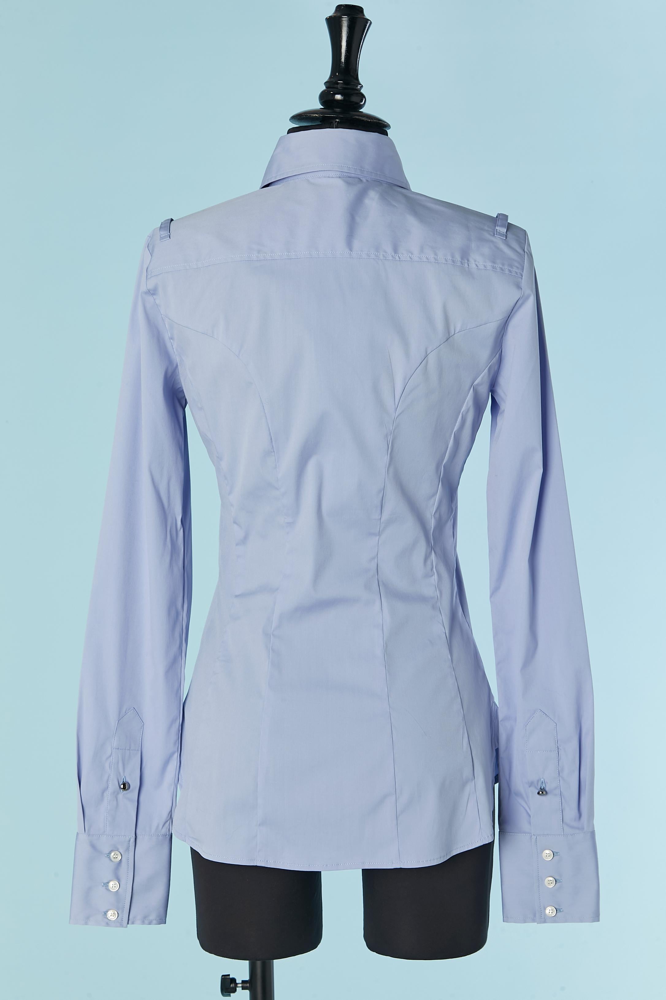 Chemise popeline bleue BUI de BARBARA BUI Neuve avec étiquette en vente 2