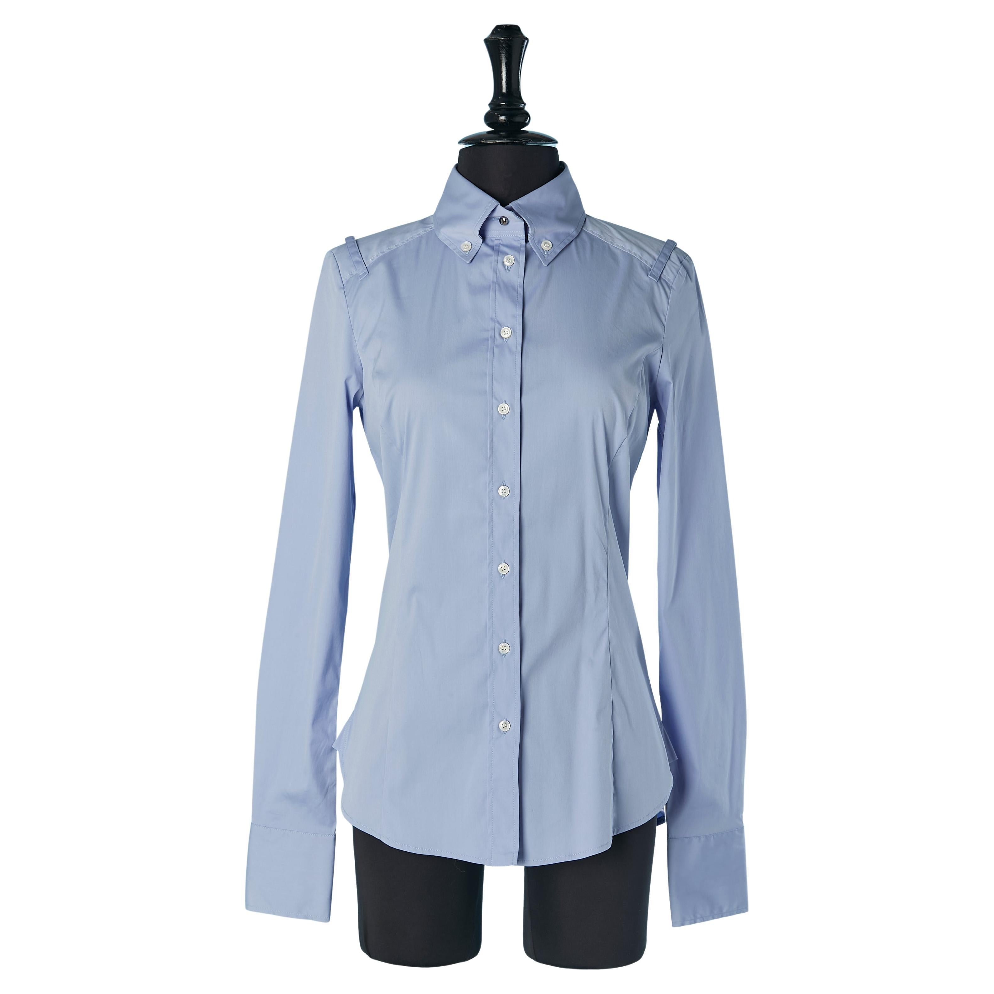 Chemise popeline bleue BUI de BARBARA BUI Neuve avec étiquette en vente