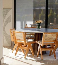 Blue Porcelain Dining Table - Marble Dining Room Table - Custom Marble Table