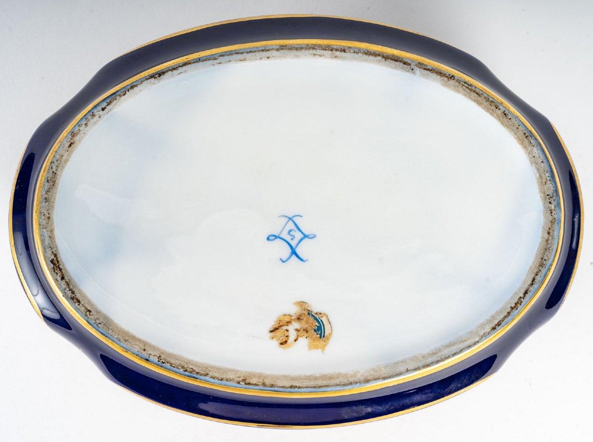 Blue Porcelain Jewelry Box of Style Sèvres End XIXème Siècle 4