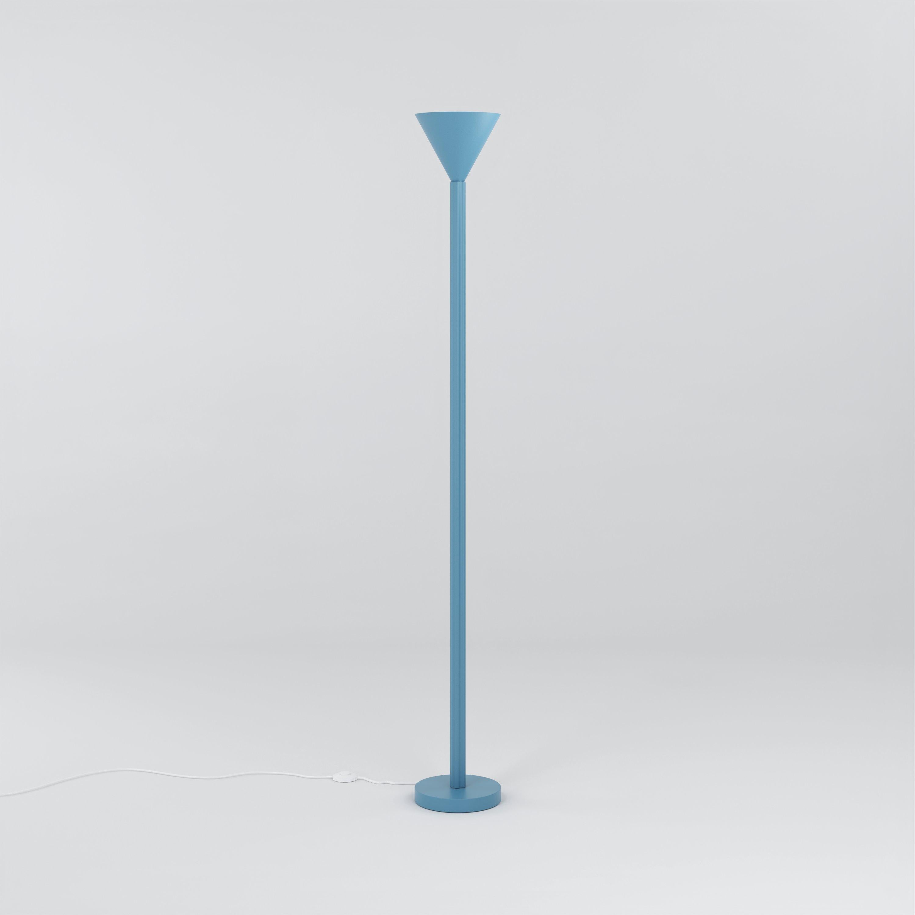 Blue Profiles Floor Light by Atelier Areti
Dimensions: D 20 x H 159 cm.
Materials: Powder-coated metal.

Available in other colors. Please contact us.

All our lamps can be wired according to each country. If sold to the USA it will be wired for the