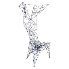 Blue 'Pylon' chair by Tom Dixon for Cappellini