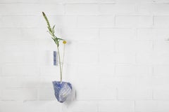 Blue Quartz Flower Wall Vessel by Studio DO