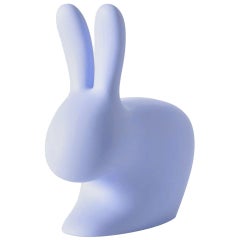 In Stock in Los Angeles, Blue Rabbit Chair, by Stefano Giovannoni, Made in Italy