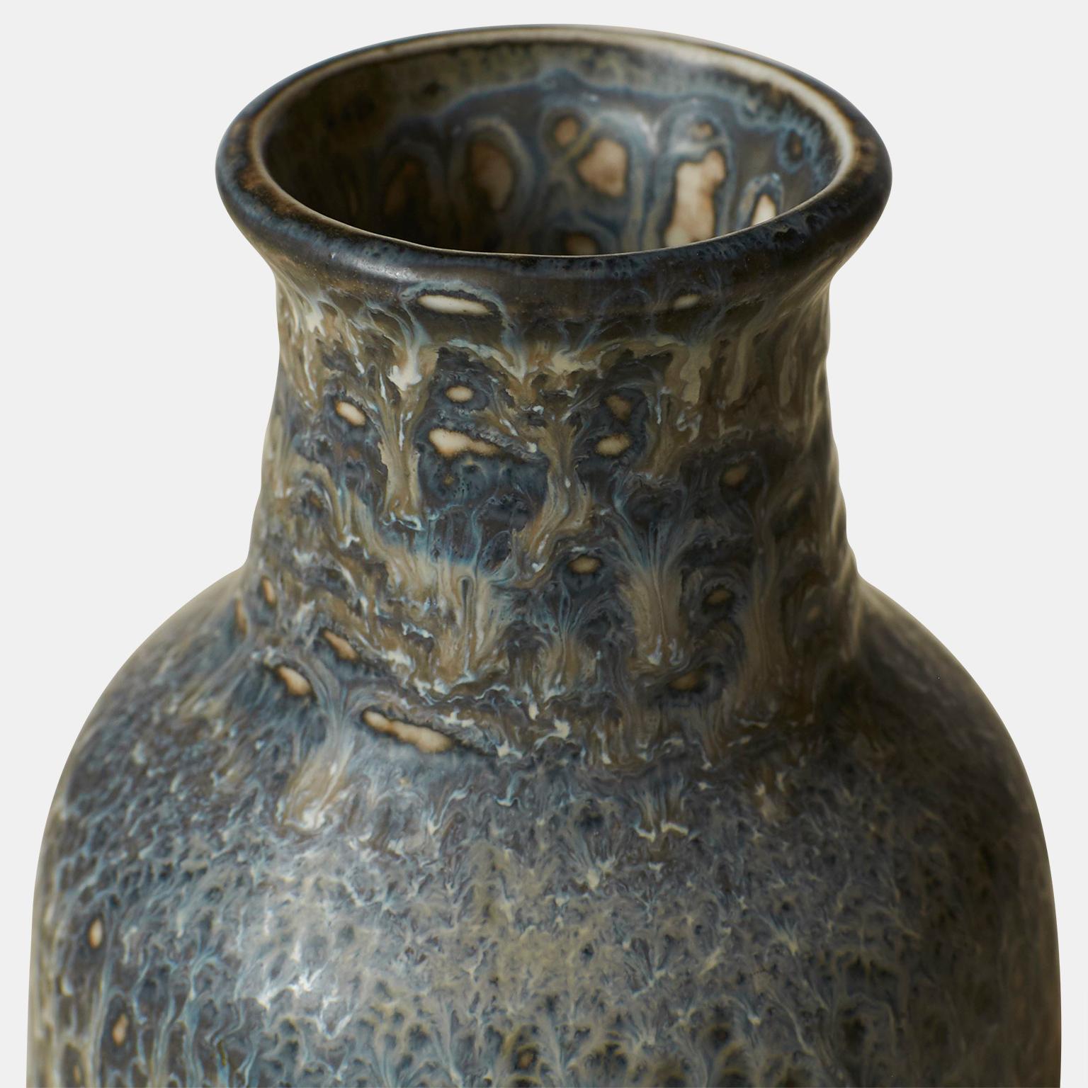 Modern Blue Rebus Series Vase by Gunnar Nylund for Rörstrand For Sale