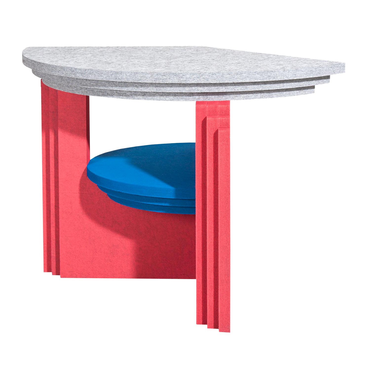 Blue Red Kandinsky Sound Absorbing Table by Marie Aigner For Sale