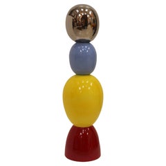 Blue/Red/Silver/Yellow Totem Designed by Alessandro Mendini. Italy