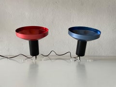 Blue & Red Space Age Spot Pair of Sconces, 1970s, Germany