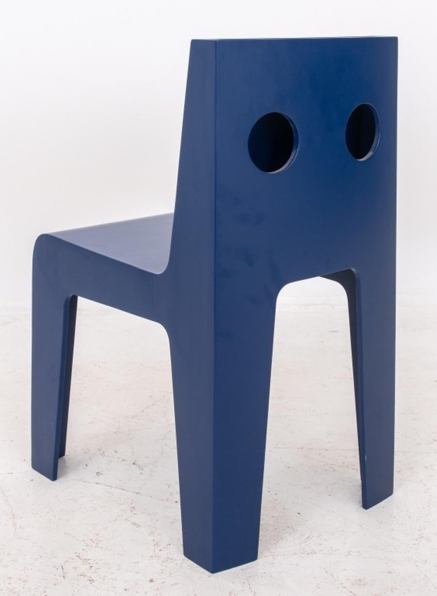 Blue Resin Childrens' Chair In Good Condition For Sale In New York, NY