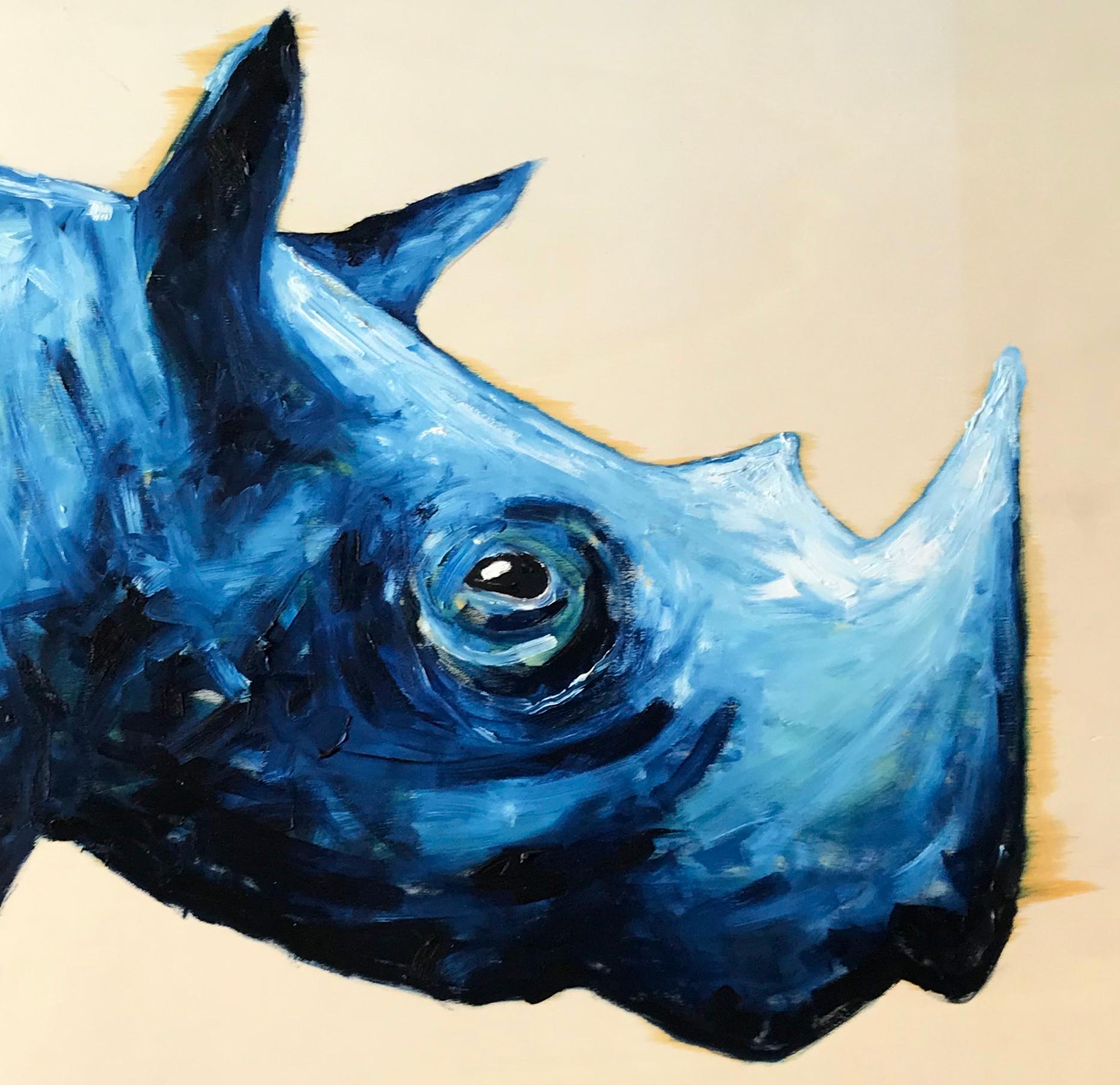 Blaues Rhinozeros (Italienisch) im Angebot