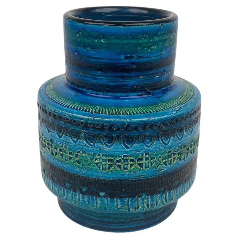 Bitossi Aldo Londi Rimini Blue Ceramic Vase, 1960s For Sale at 1stDibs | bitossi  rimini blu vase