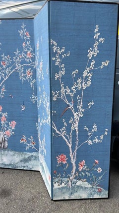 Blauer Robert Crowder-Raumteiler