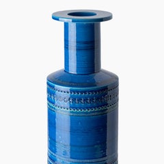 Blue Rocchetto Vase by Aldo Londi