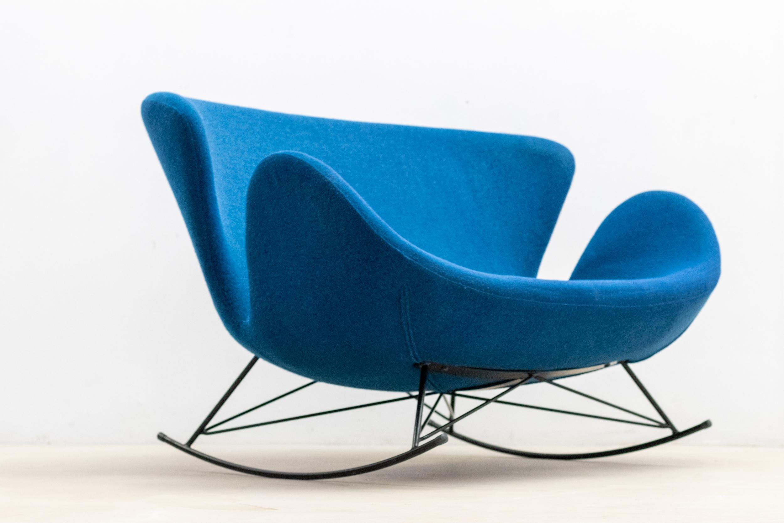 Tissu Fauteuil à bascule bleu en vente