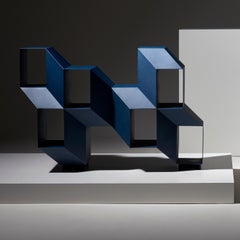 Blue Rocky Credenza, by Charles Kalpakian for La Chance