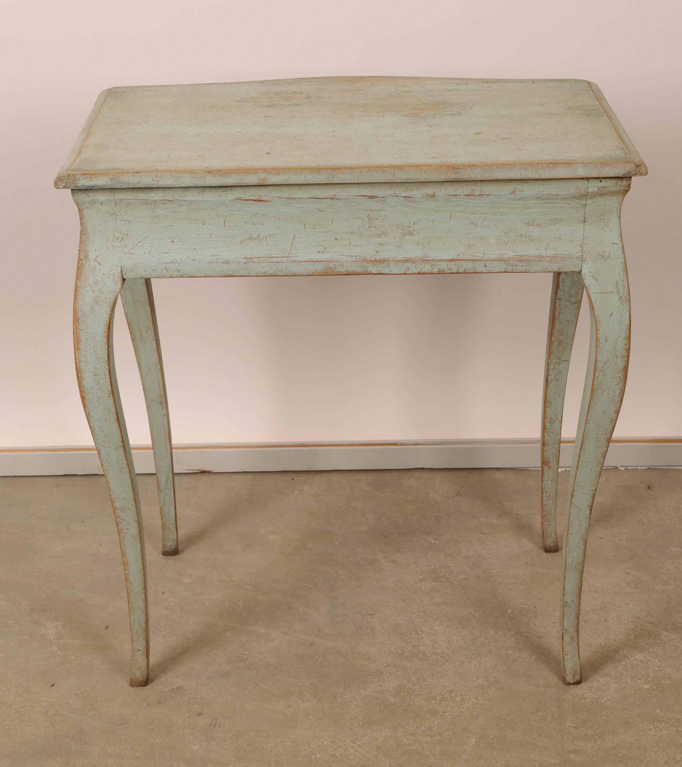 Rococo Table rocococo bleu en vente