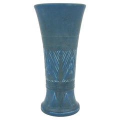 Blue Rookwood Pottery Art Deco Vase, 1926