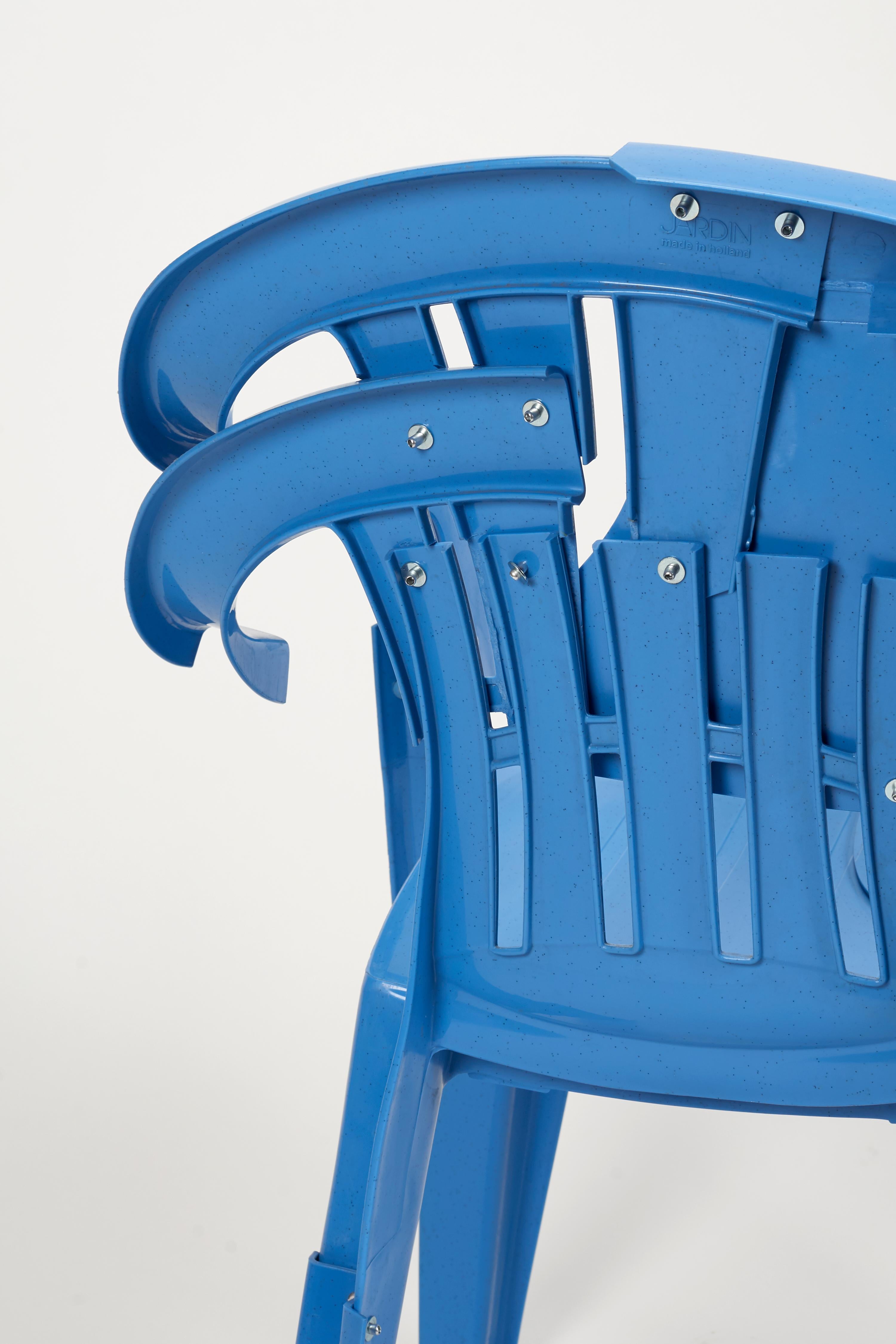 Dutch Blue Room Armchair, Pierre Castignola, Plastic Chair