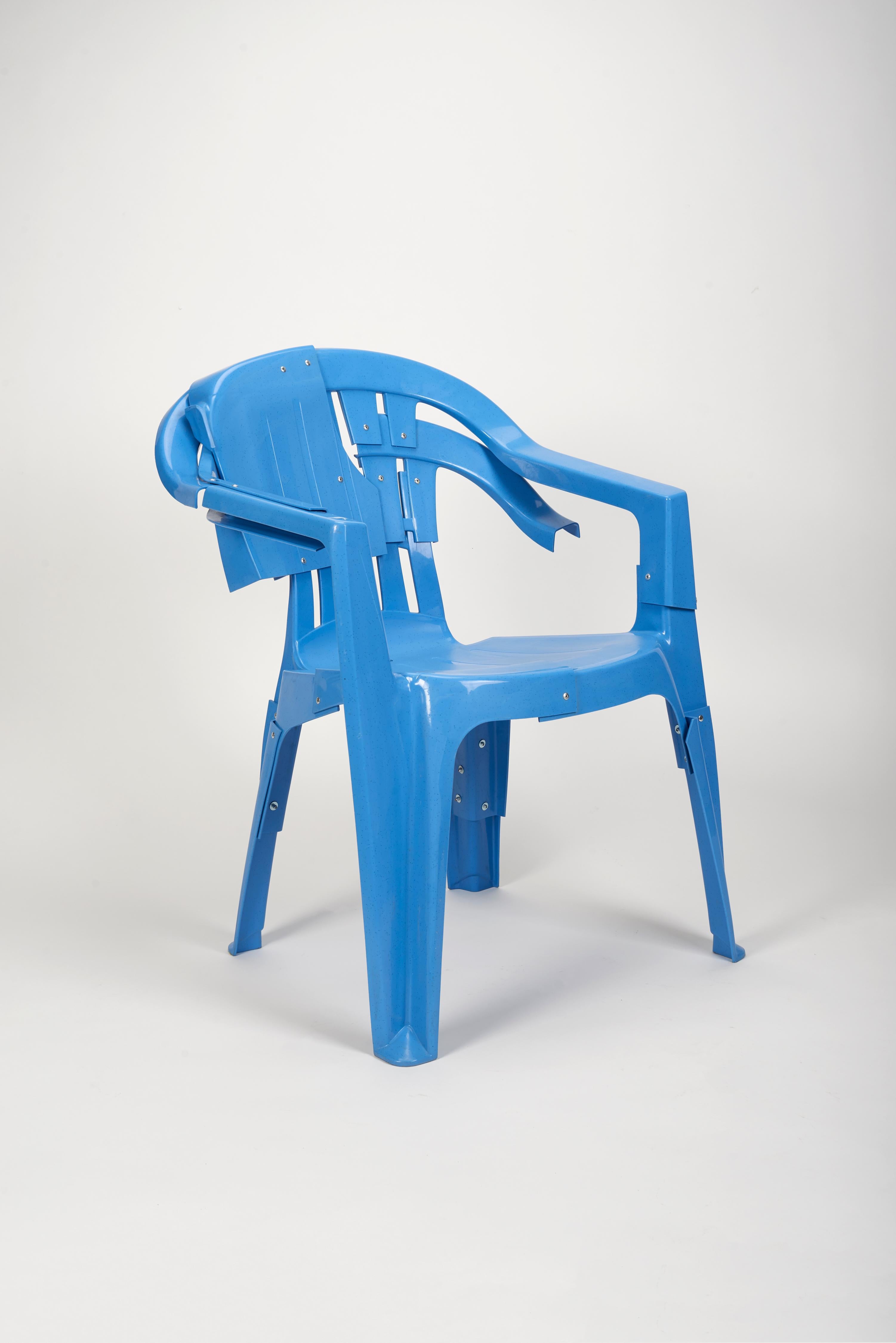 Blue Room Armchair, Pierre Castignola, Plastic Chair In New Condition In AMSTERDAM, NL