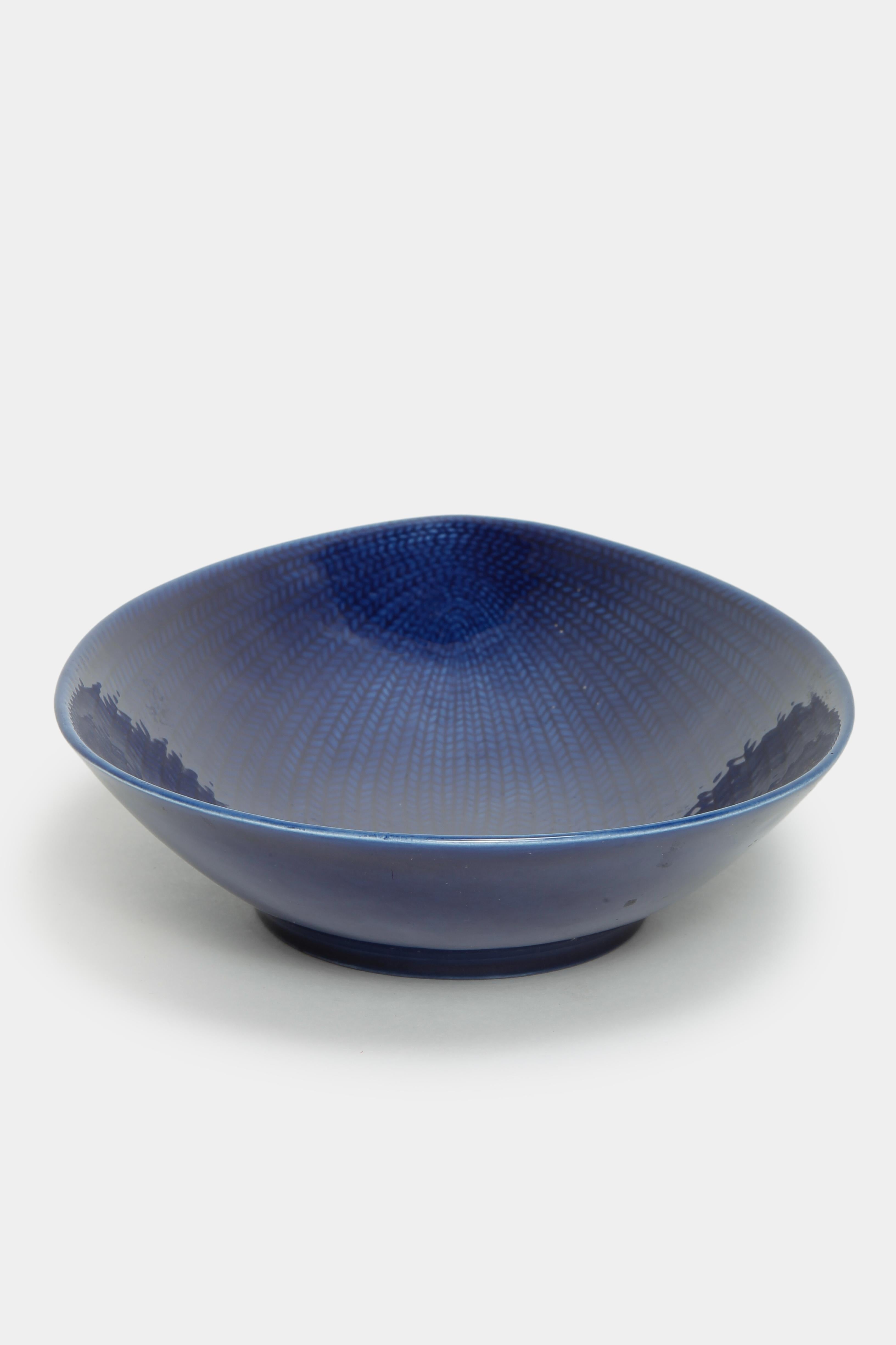 Swedish Blue Rörstrand Bowl 1950s