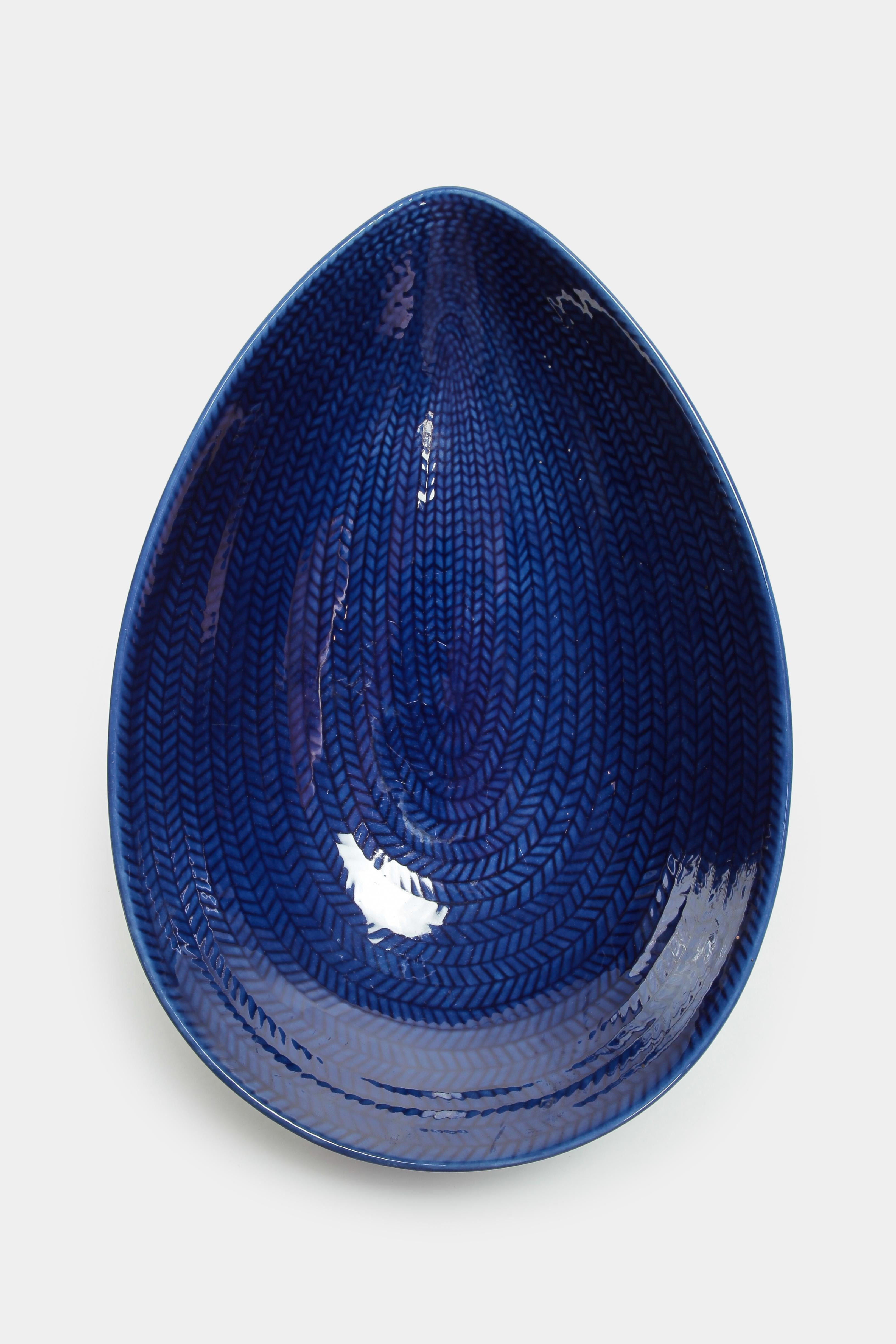 Blue Rörstrand Bowl 1950s In Good Condition In Basel, CH
