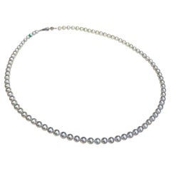 Blue Rose Baby Akoya Pearl Necklace — 4.5–5.0mm PSL Certified