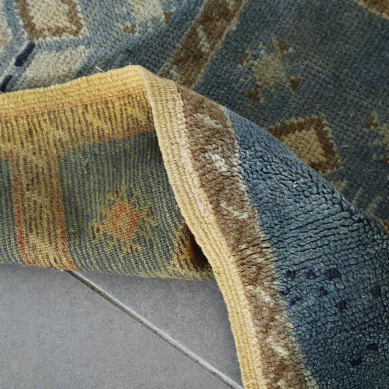 Tribal Blue Runner Rug, Vintage Morocco For Sale