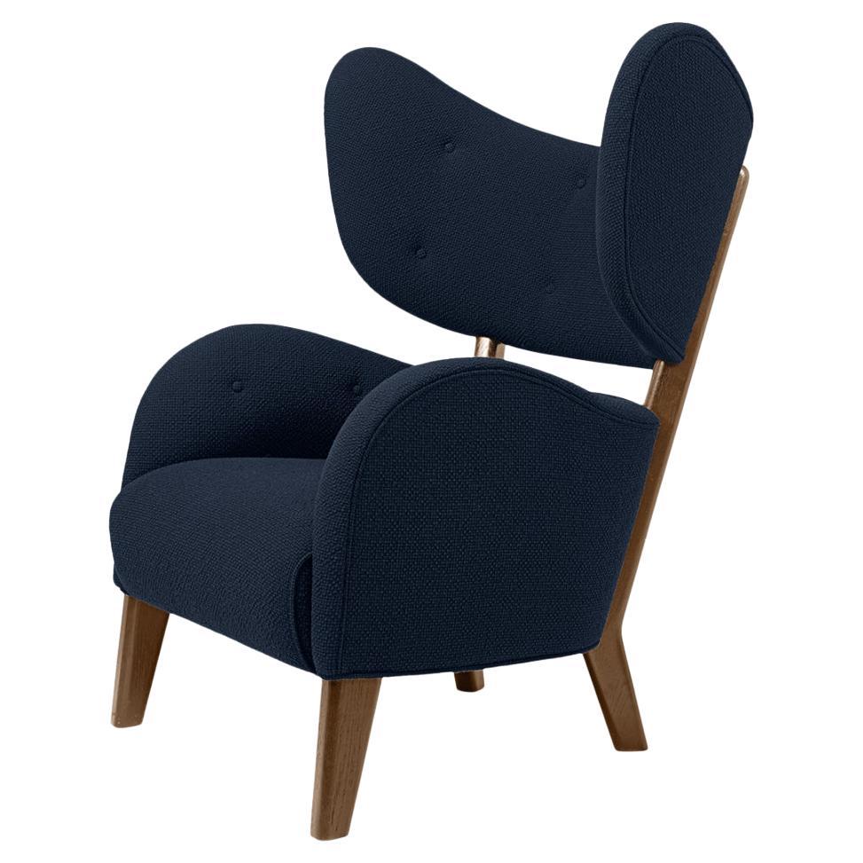 Blue Sahco Zero Smoked Oak My Own Chair Lounge Chair by Lassen