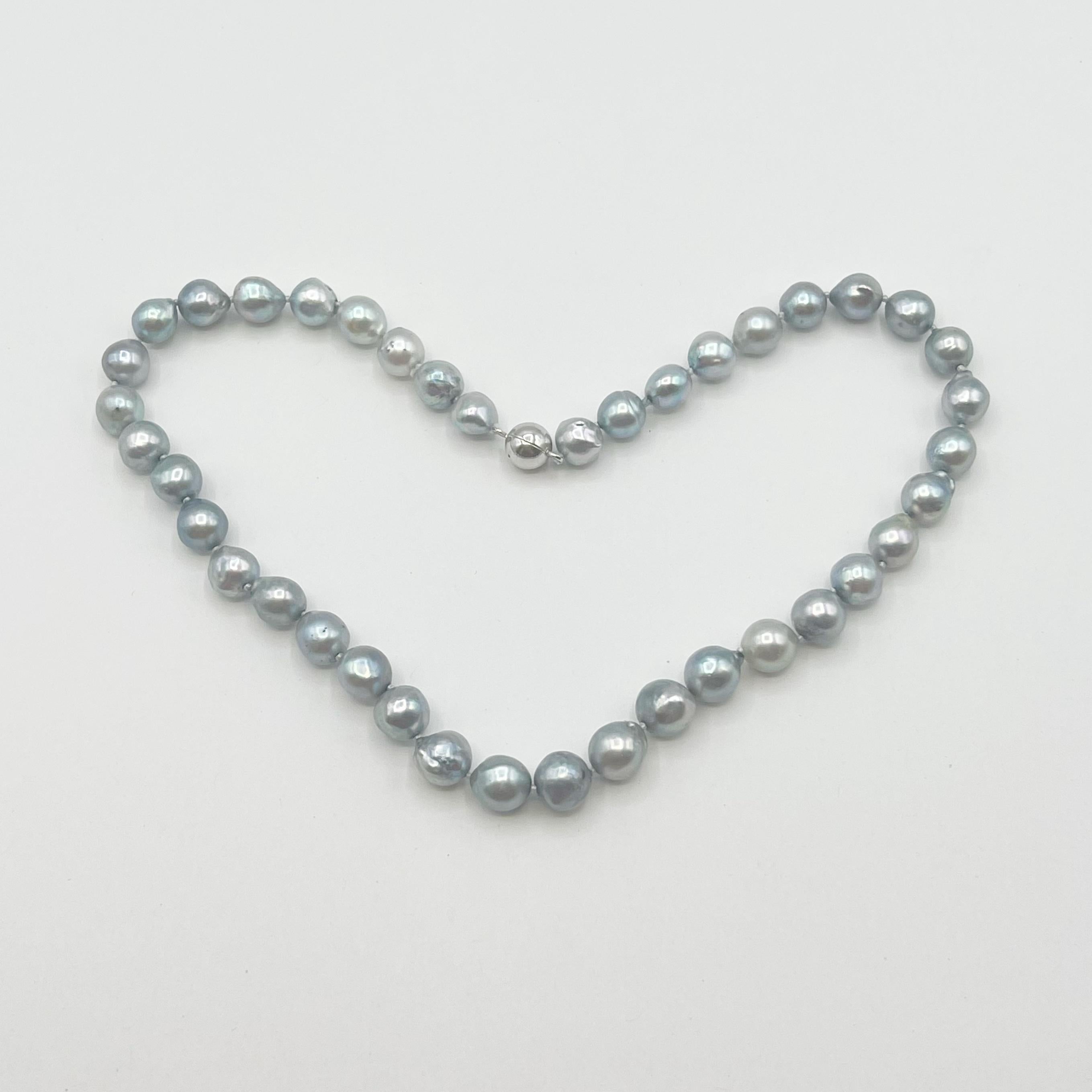 blue grey pearls