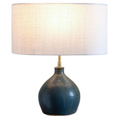 Blue Sandstone Table Lamp Mid-Century Modern