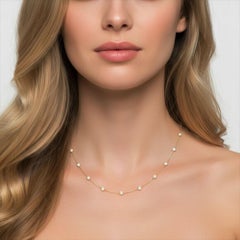 0.60ctw Diamond Blue Sapphire Emerald 14K Yellow Gold Necklace