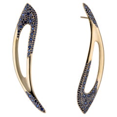 JV Insardi Blue Sapphire 18kt Gold Earrings