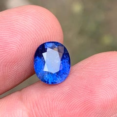 Blue Sapphire 4.03 Ct Oval Cut Certified Natural Loose Gemstone for Ring Jewelry