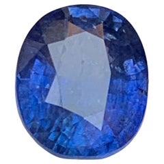 Blue Sapphire 4.03 Ct Oval Cut Certified Natural Loose Gemstone for Ring Jewelry