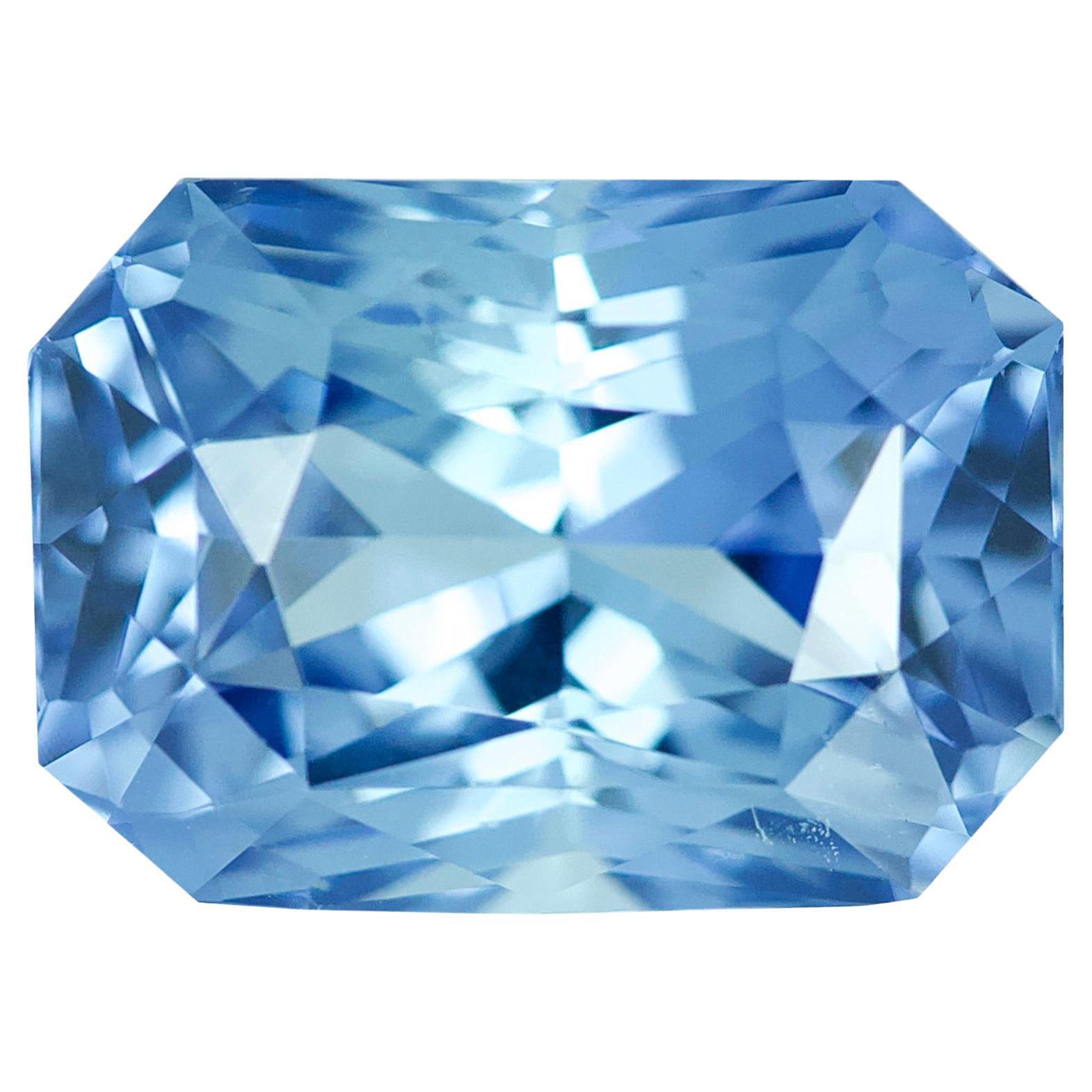 Blue Sapphire 5.35 ct Ceylon Natural GIA Certified Unheated, Loose Gemstone
