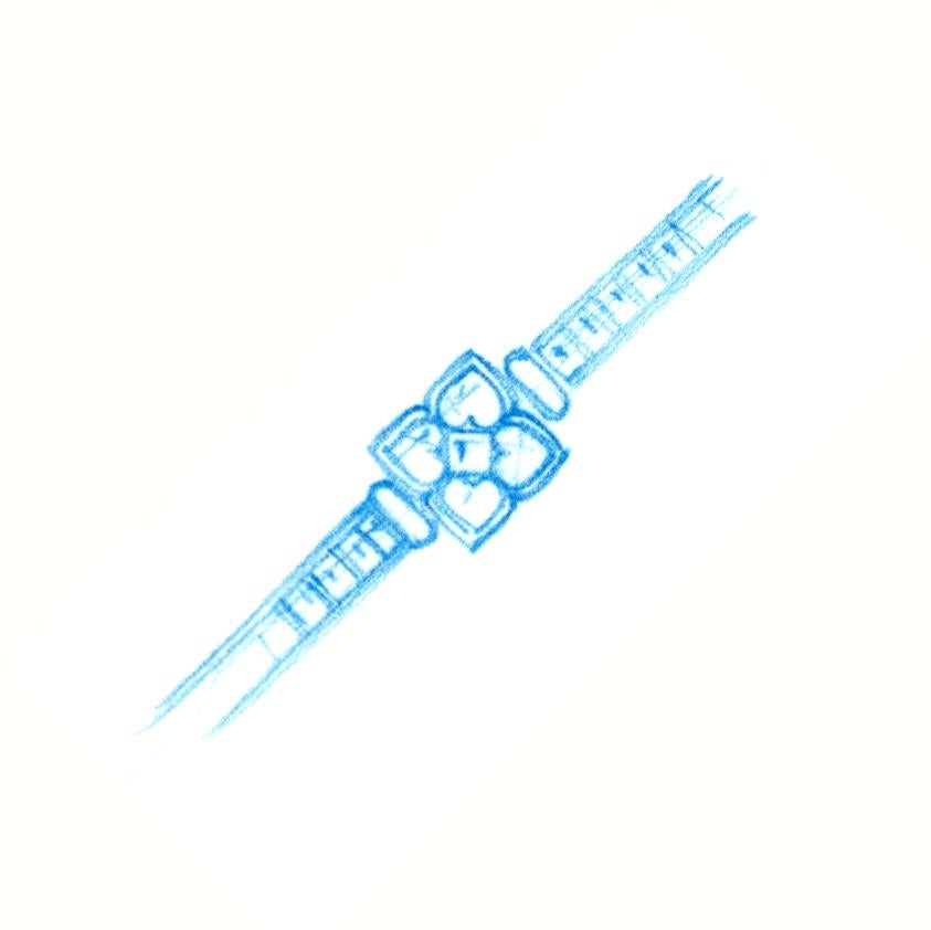 Blue Sapphire and Diamond Bracelet Design by Ella Gafter For Sale 6