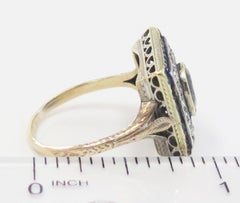 Blue Sapphire and Diamond Ring