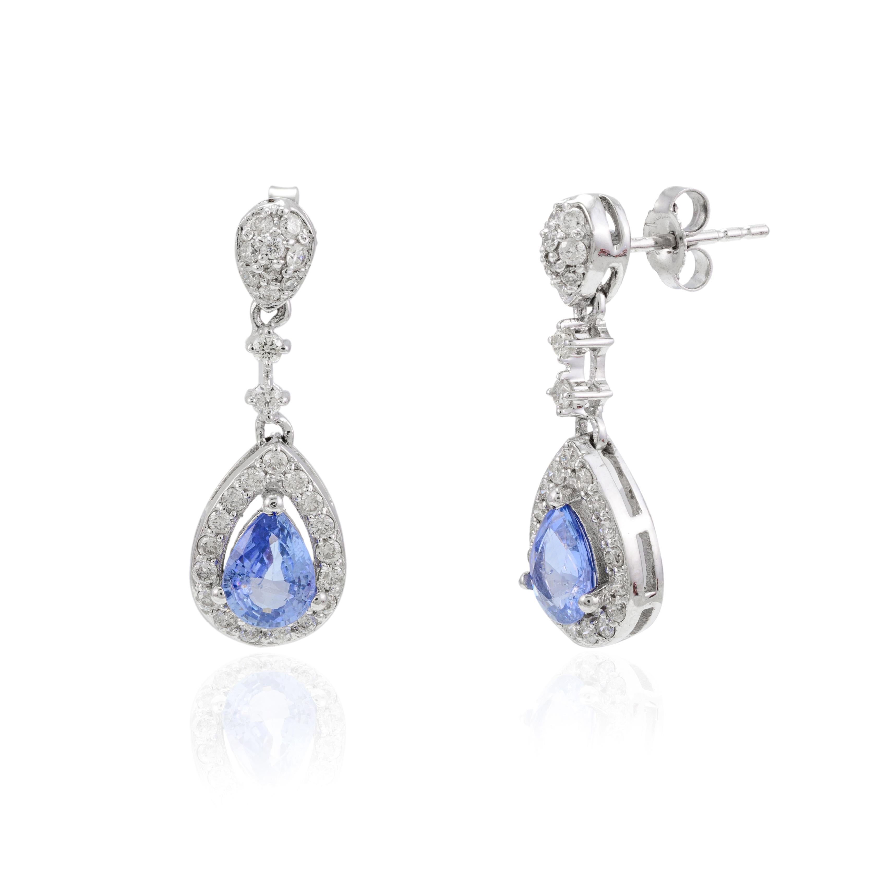 sapphire wedding earrings