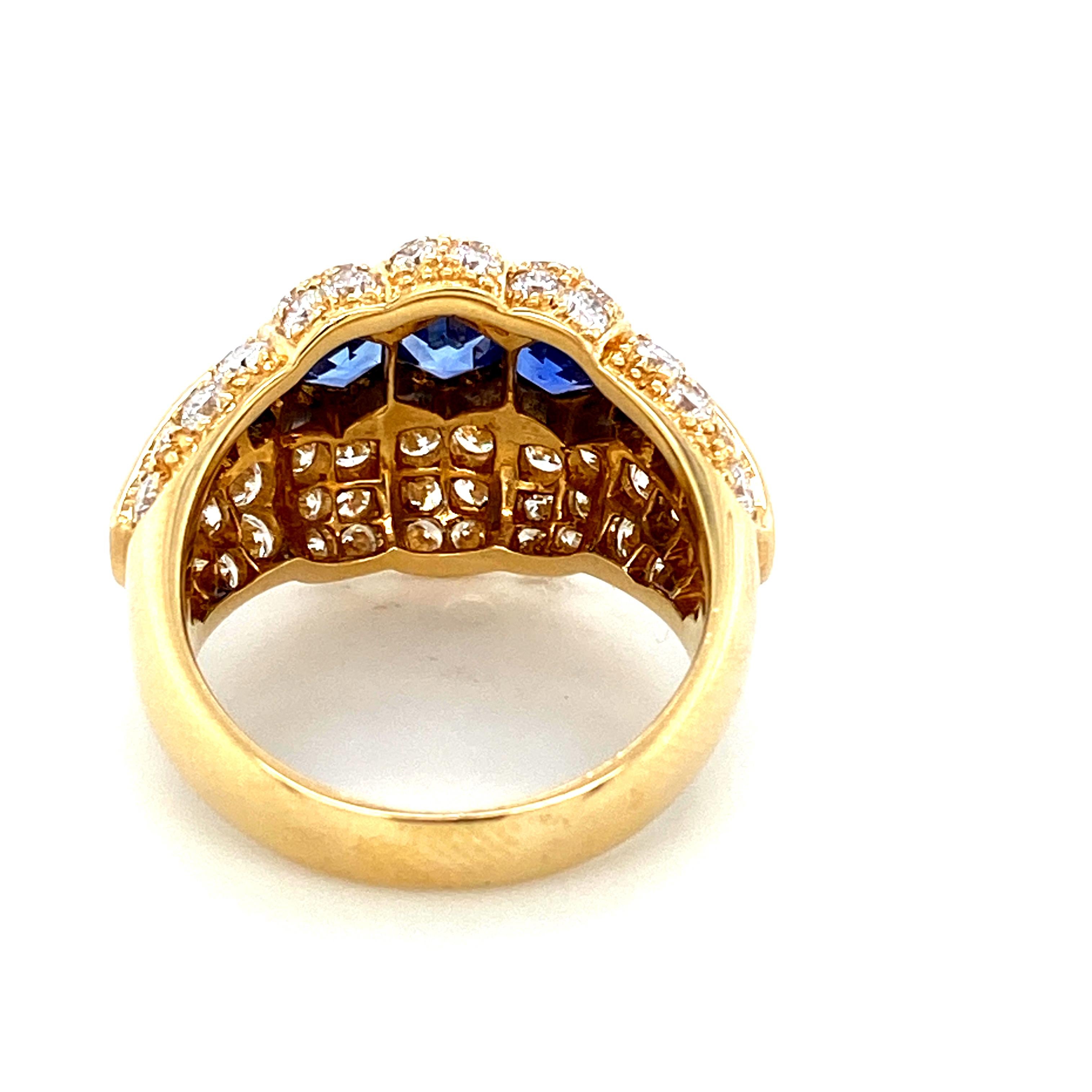 blue sapphire gold engagement rings