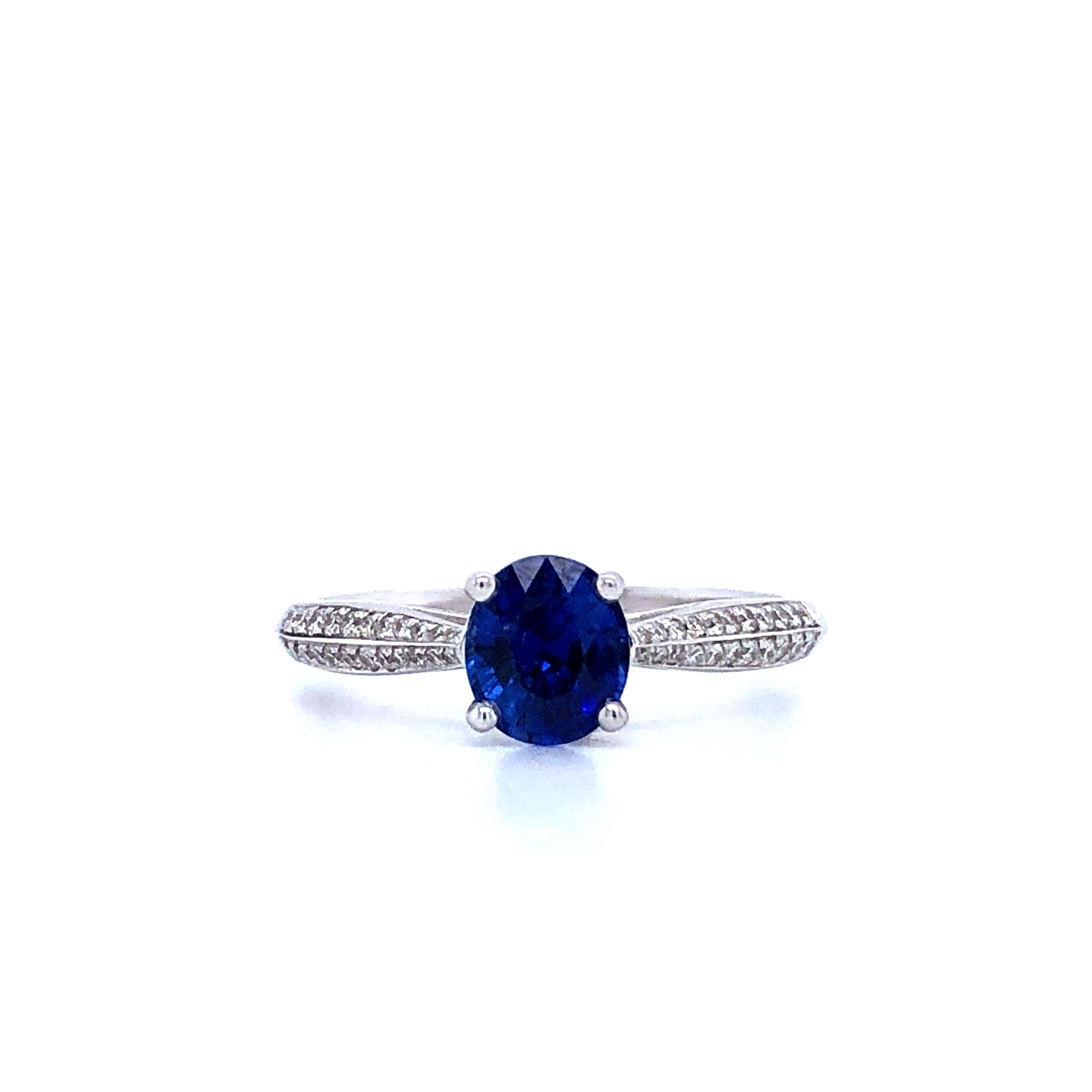 chmuck Ringe Goldringe Ring mit blaue Saphire vergoldet Gr.19 