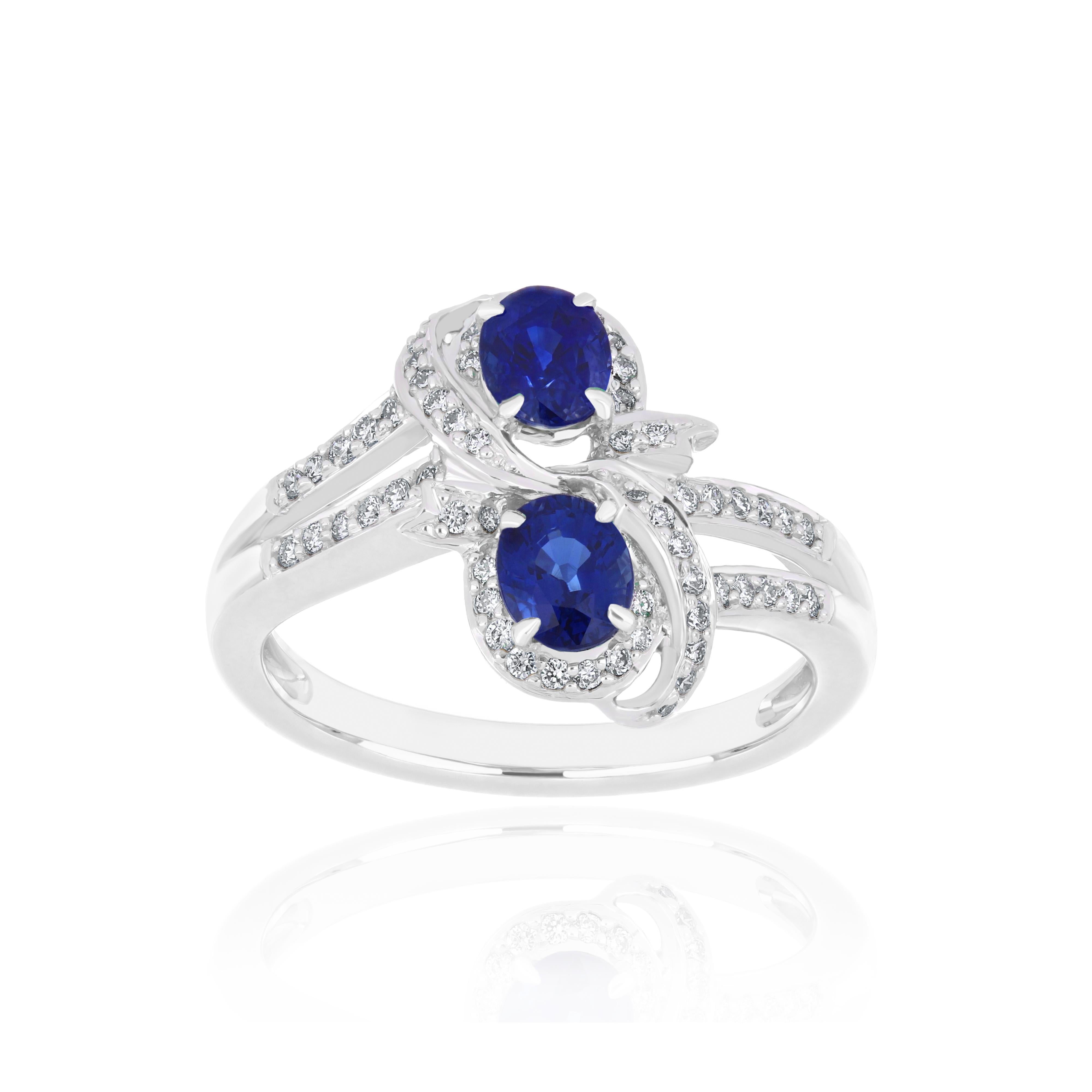 blue dimond rings