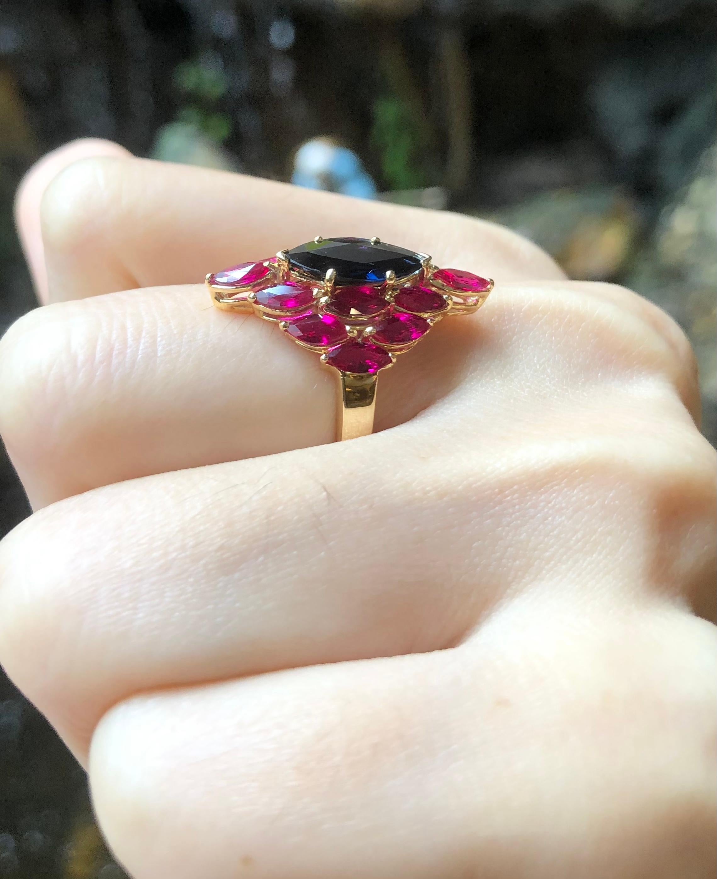 18k gold ruby ring