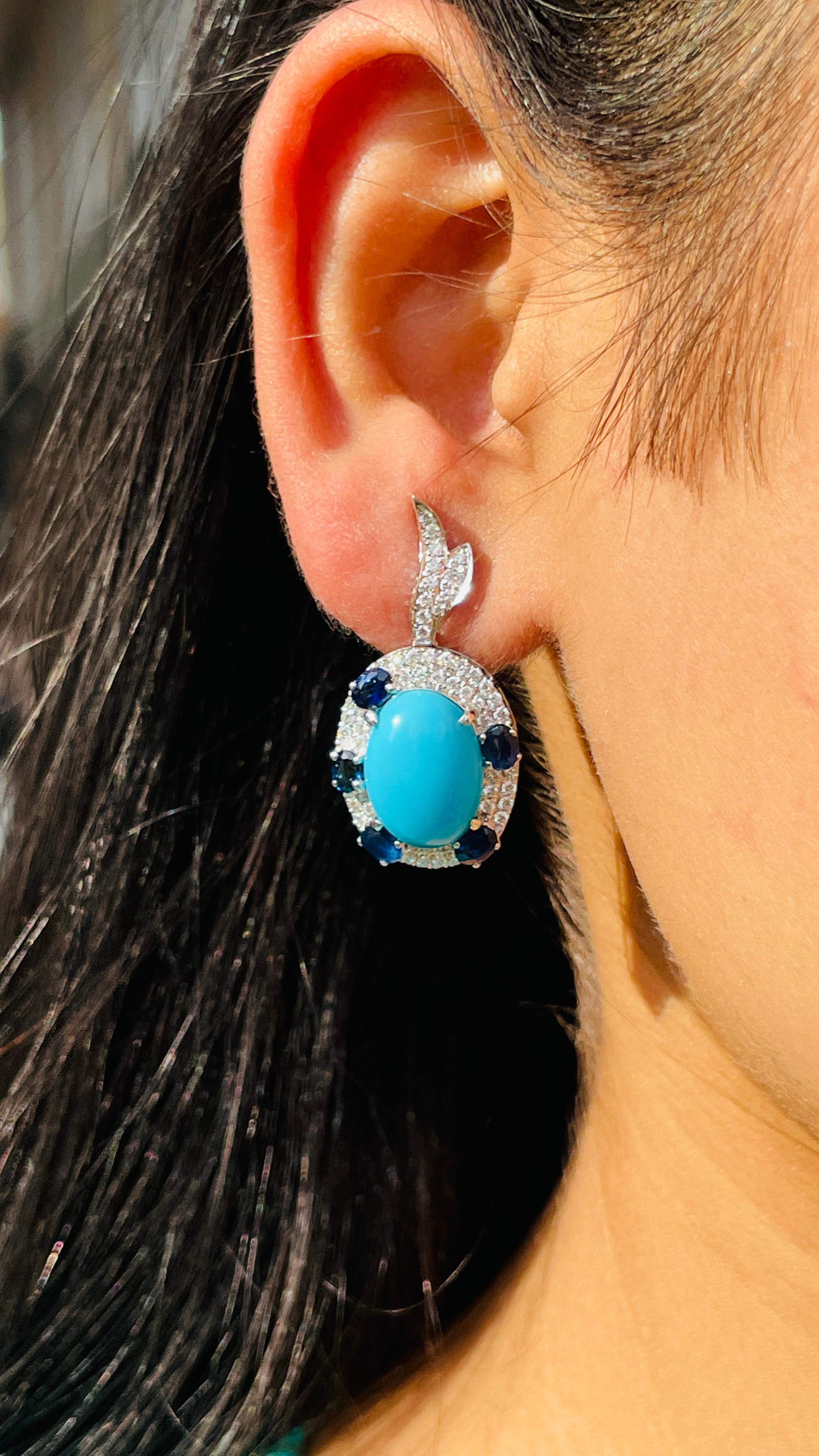 blue john drop earrings