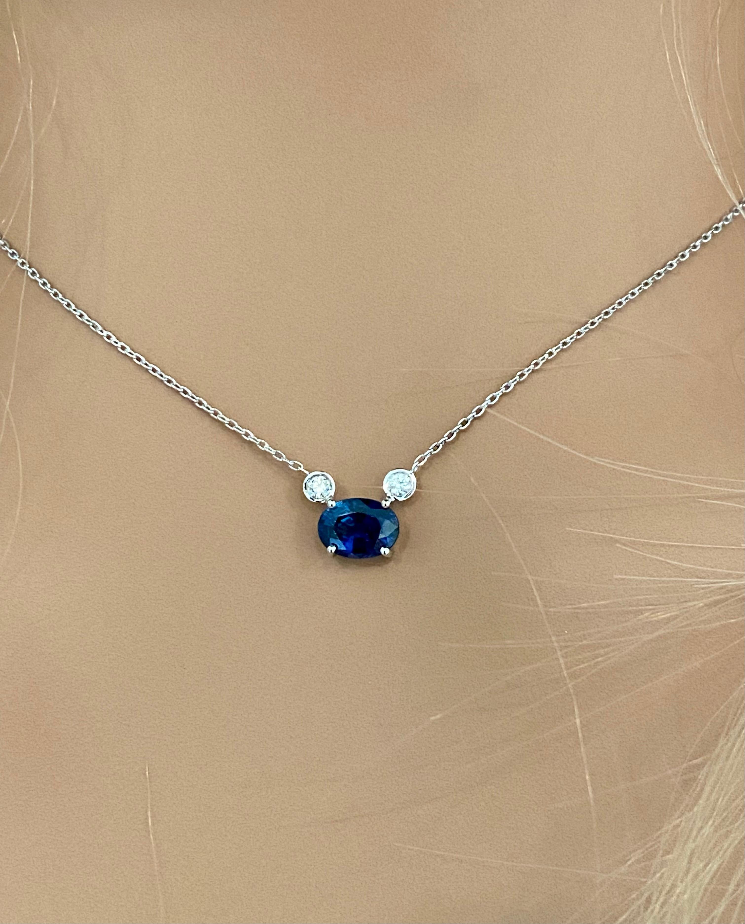 sapphire diamonds gold pendant